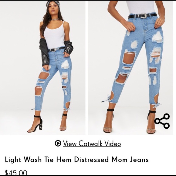 mom jeans pretty little thing